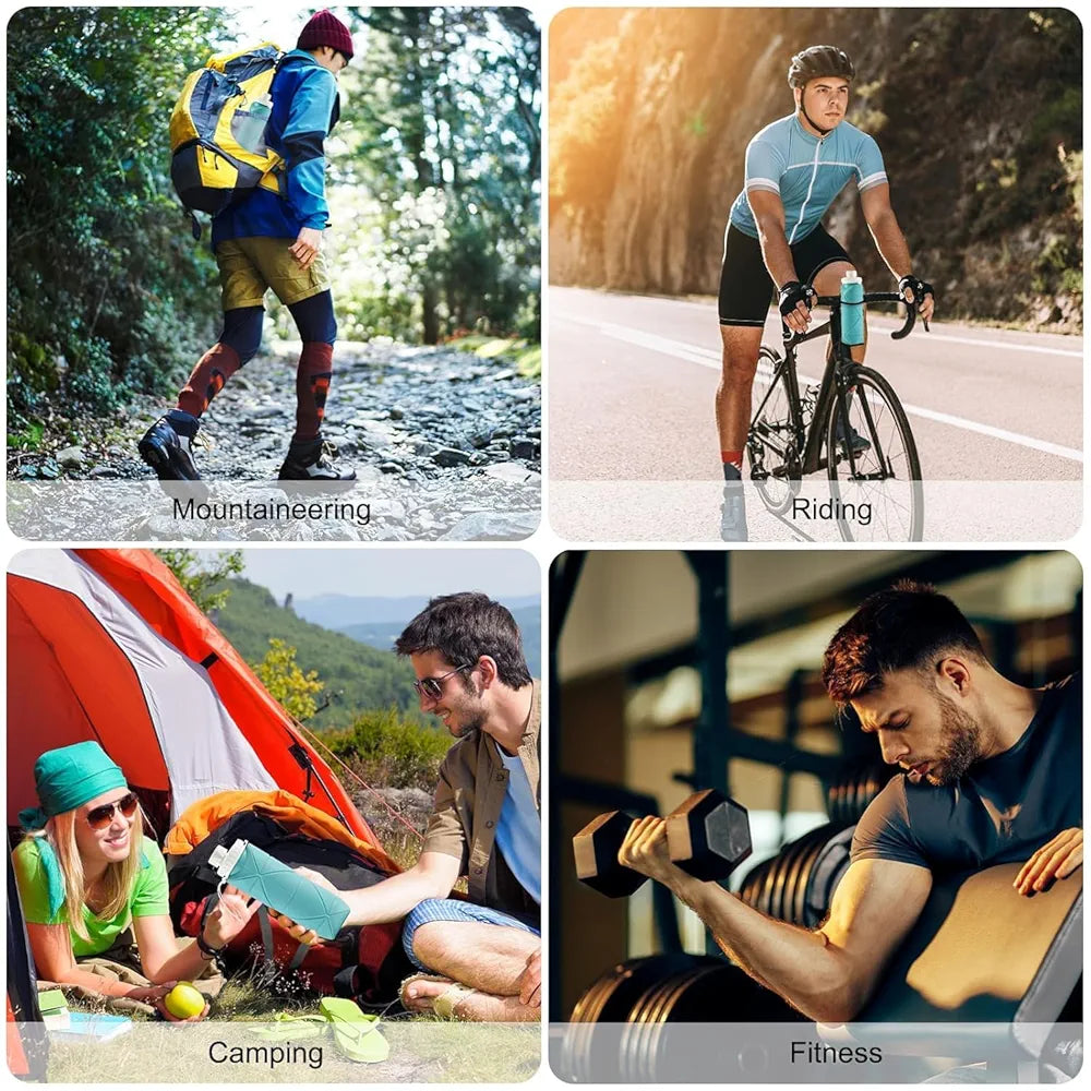 Collapsible Silicone Water Bottle β 600ML | BPA-Free, Leak-Proof, Portable & Foldable